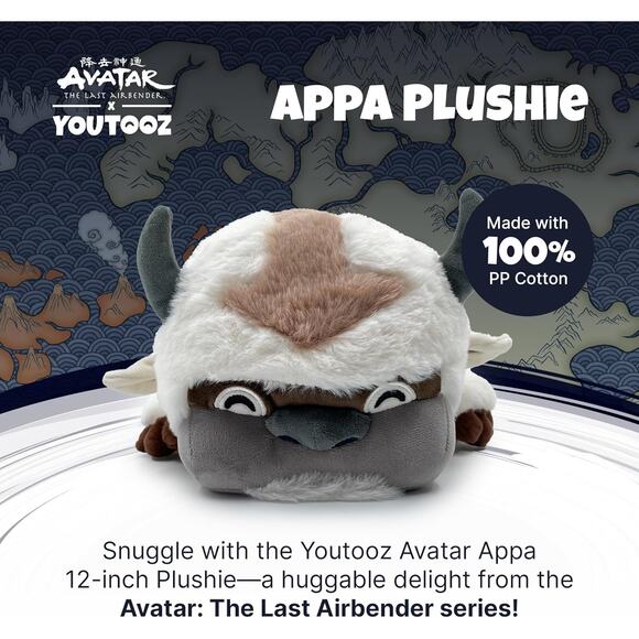 Appa Plush Avatar The Last Airbender 12 Inch Soft Cotton Stuffed Collectible - Picture 4 of 9